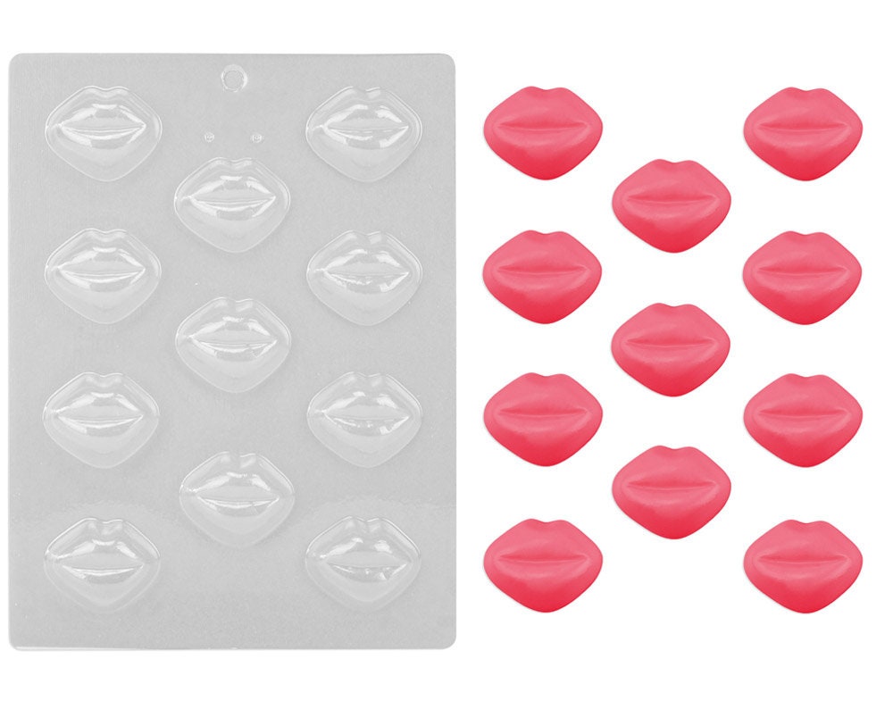 Small Kissing Lips Chocolate Mold A sweet small kissing lips Etsy