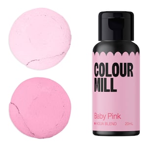Baby pink Colour Mill Water Based Food Coloring - light pink food coloring with superior coloring strength, achieve a wide range of colors.
