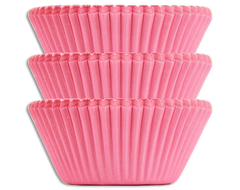 Solid Pink Baking Cups 50 Paper Cupcake Liners Etsy