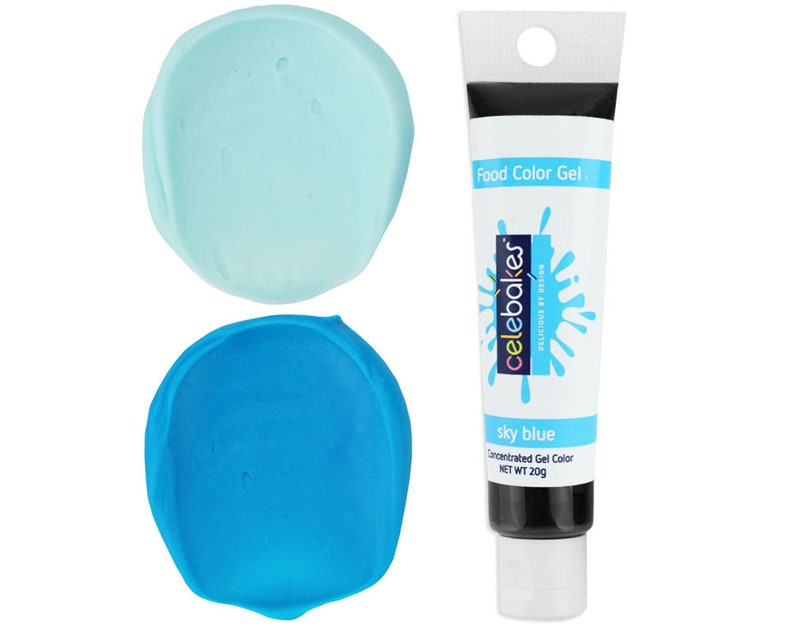 Cookie Cake Decorations Celebakes Blue Frosting Gel Food Color Food Coloring Sky Blue Gel Food Coloring Ck Food Color Blue Icing