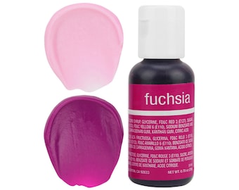 Fuchsia Gel Food Coloring - Chefmaster - Fuchsia Pink Food Color, Pink Coloring, Fuchsia Frosting, Pink Icing, Cookie Cake Decorations