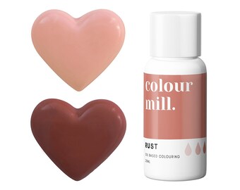 Rust Colour Mill Oil Based Food Coloring - Food coloring with superior coloring strength, achieve a wide range of colors.