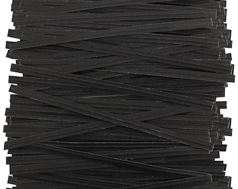 Black Paper Twist Ties