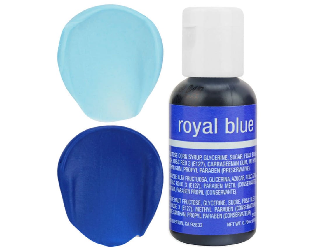 Royal Blue Gel Food Coloring Chefmaster Royal Blue Food Etsy