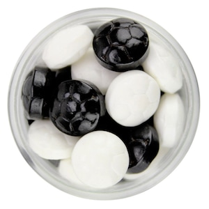 Soccer Ball Candy Sprinkles - Fun soccer ball candy sprinkles in black and white to sprinkle on your sweet treats!