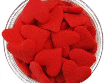 Jumbo Red Heart Sprinkles