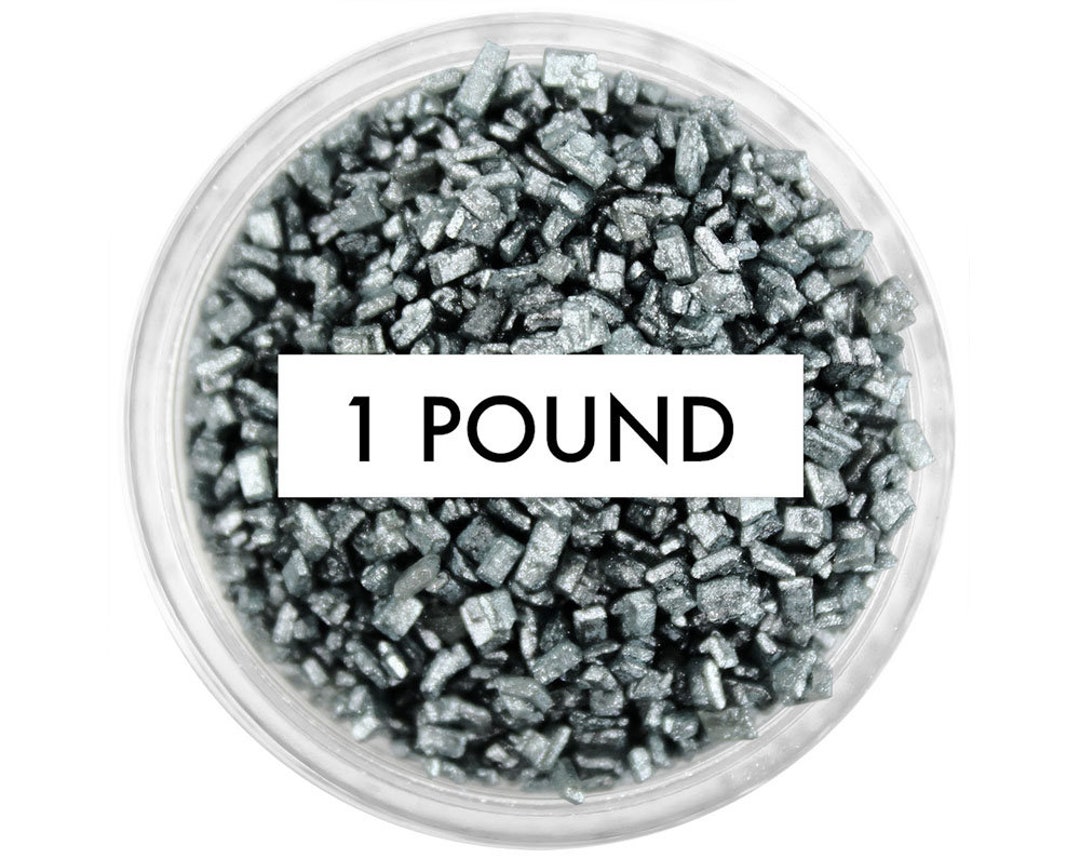 Sugar Chunks Pearly Charcoal Black Chunky Sugar 1 LB - Black Pearlescent Sugar ...