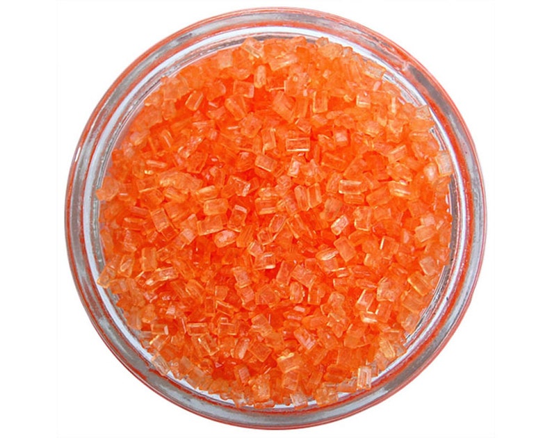 Orange Chunky Sugar Bright Orange Sugar Crystals Sprinkles Etsy