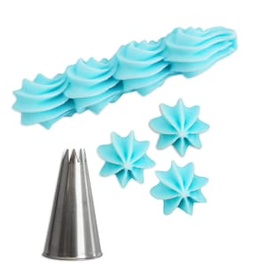 Star #20 Cupcake Decorating Tip -star tip for piping shells, swirls and stars on cupcakes and cakes