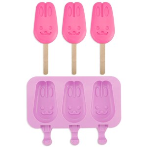 2 Pieces Cakesicle Molds Silicone Popsicle Mold 4 Cavities Cake Pop Mold  Ice Cream Mold With 50 Wooden Sticks Ice Pop Molds 