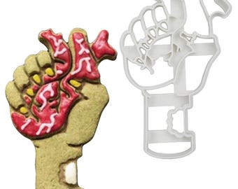 Zombie Hand Embossing Cookie Cutter
