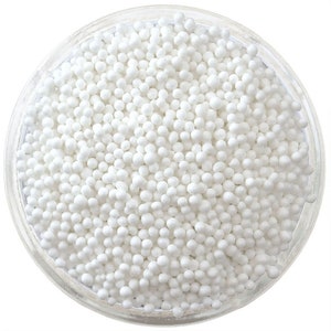 White Nonpareils - kleine strahlend weiße Streusel zum Verzieren von Cupcakes, Kuchen, Cakepops, Keksen und Eiscreme