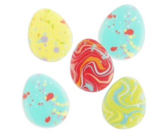 Marbled Easter Egg Topper- easter egg rings, egg toppers, cupcake toppers