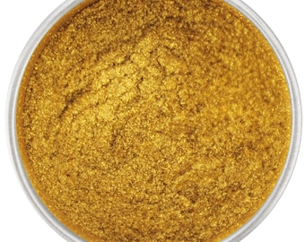 Pó de brilho dourado brilhante