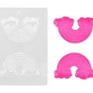Large Rainbow Chocolate Mold - A fun large rainbow mold for use with candy melts and chocolate.