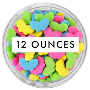 Bright Butterfly Sprinkles 12 OZ - Pretty bright butterflies to sprinkle atop your homemade sweets!