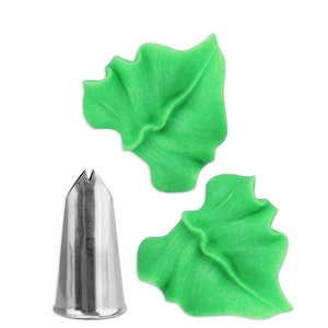 Leaf Decorating Tip 70- medium to large leaf cake decorating tip, leaf frosting tip