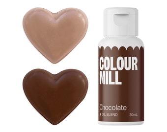 Chocolate Brown Colour Mill Oil Based Food Coloring - Food coloring with superior coloring strength, achieve a wide range of colors.