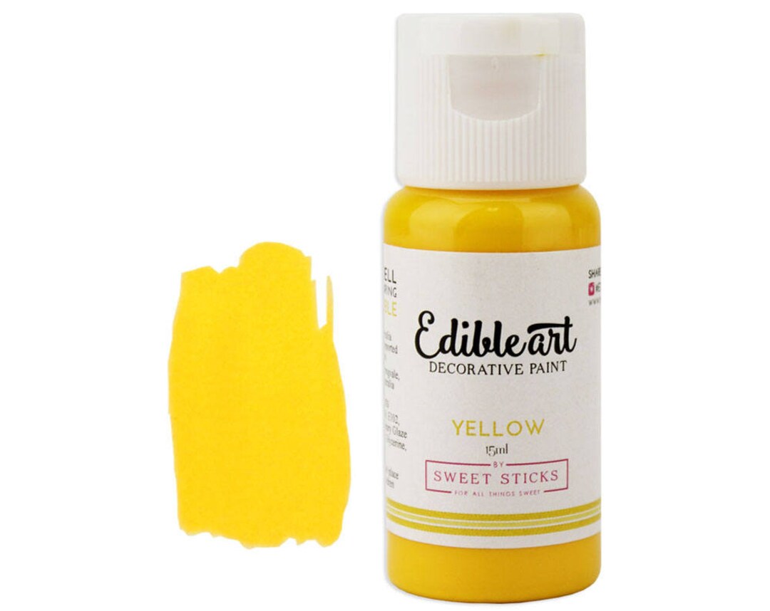 Yellow Edible Paint Edible Art Paint, Edible Paint, Edible Food
