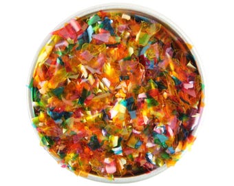 Rainbow Edible Glitter - sparkly rainbow edible glittery sprinkles for cakes, cupcakes, and cookies