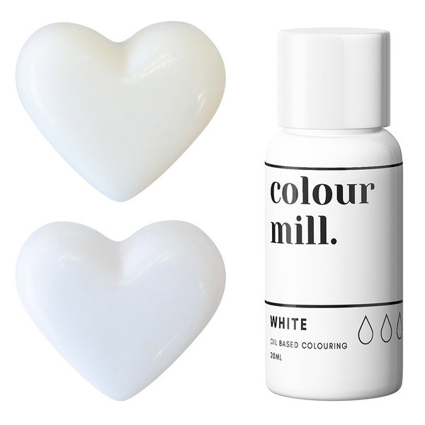 White Colour Mill Oil Based Food Coloring - White food coloring with superior coloring strength, achieve a wide range of colors.