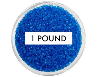 Royal Blue Sanding Sugar BULK (1lb) - dark blue fine sugar for decorating cupcakes, cakes, cake pops, and cookies