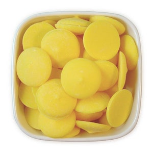 Yellow Candy Melts 12 OZ - yellow melting chocolate wafers for cake pops or chocolate making