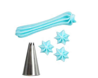 Star #18 Cupcake Decorating Tip -star tip for piping shells, swirls and stars on cupcakes and cakes