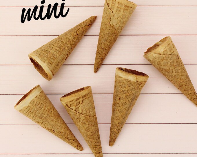 Mini Ice Cream Cones 24 Tiny Cones for Cakepops Gelato or Etsy