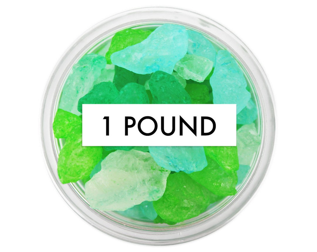 Sugar Sea Glass 1 Pound Edible Sugar Sea Glass, Green Sea Glass, Blue