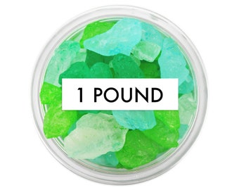 Sugar Sea Glass -1 Pound- edible sugar sea glass, green sea glass, blue sea glass, white sea glass, edible sea glass candy