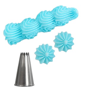 Star #32 Cupcake Decorating Tip -star tip for piping shells, swirls and stars on cupcakes and cakes