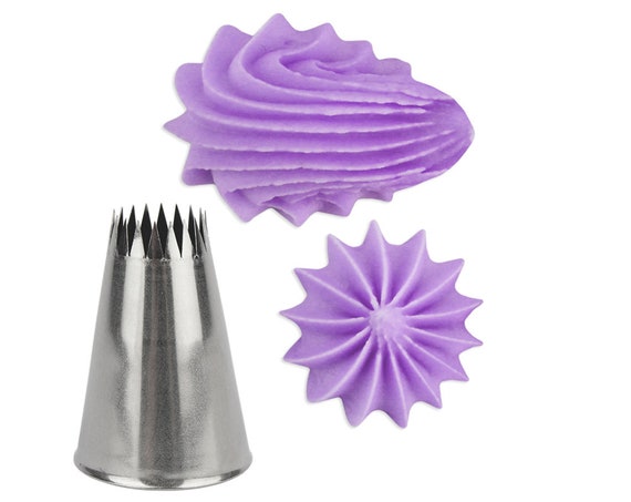 French 868 Cupcake Decorating Tip Star Tip For Piping Etsy
