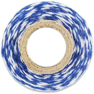 Royal Blue Striped Bakers Twine