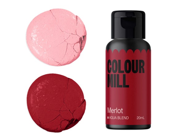 Merlot Color Mill Colorante alimentario a base de agua: colorante  alimentario rojo oscuro con una fuerza colorante superior, logra una amplia  gama de colores. -  México