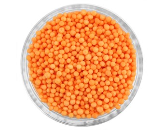 Creamsicle Orange Nonpareils - Classic tiny creamsicle orange nonpareils add a touch of cute to all your sweet treats!