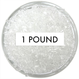 Weißer Chunky Sugar 1 Pfund - weiße Zuckerkristallstreusel zum Verzieren von Cupcakes, Kuchen, Cakepops und Keksen
