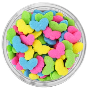 Bright Butterfly Sprinkles - Pretty bright butterflies to sprinkle atop your homemade sweets!