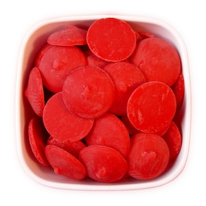Red Candy Melts 12 OZ - bright red melting chocolate wafers for cake pops or chocolate making