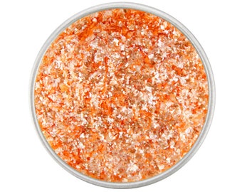 and Food Tangerine Orange Edible Glitter for Drinks 0.5oz jar Cakes 4g