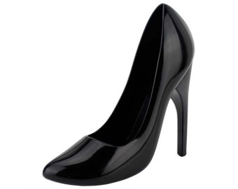 Black High Heel Cake Topper - a glamorous heel shoe for topping fashion and mother's day cakes