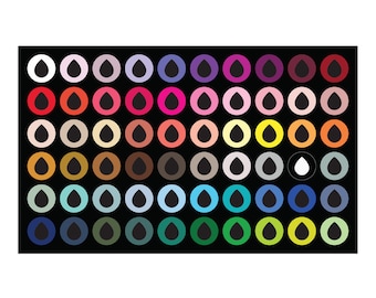 Macchie di campioni di colorante alimentare a base d'acqua Color Mill