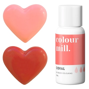 Coral Color Mill Oil Based Food Coloring - Coral Food Coloring mit überlegener Farbstärke, erzielen eine breite Palette von Farben.