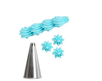 Star Decorating Tip #15 - A star #15 decorating tip for piping shells and stars details on your cakes, cupcakes and cookies.