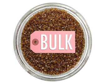 Brunt slipsocker BULK (1 lb) - fint brunt socker för att dekorera cupcakes, tårtor, cakepops och kakor