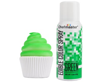 Green Chefmaster Spray Food Coloring - Brighten your treats with our easy to use green Chefmaster spray food coloring!
