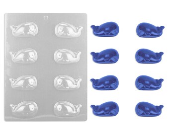 Whale Lollipop Chocolate Candy Mold #3321 - Clear Plastic, DIY Candy Making, NEW