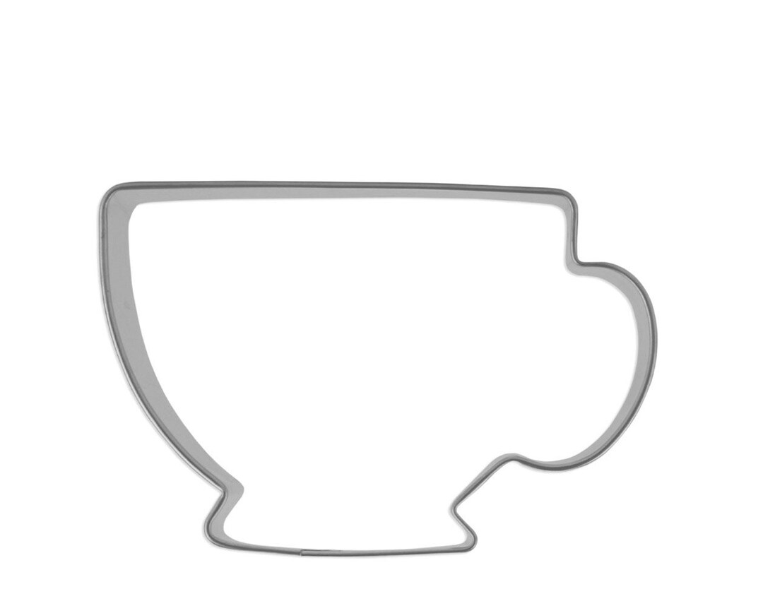 Tea Cup Cookie Cutter Cup and Saucer Cookie Cutter Tea Etsy