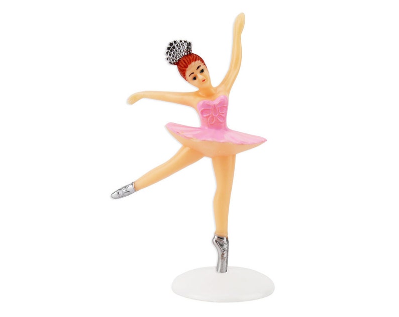 Large Pink Ballerina Cake Topper a Pastel Pink Ballet Dancer Etsy