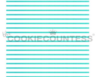 Pinstripes Cake & Cookie Stencil